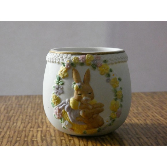 Vintage 1993 Lefton Egg Trinket Box *Missing Lid* - Picture 2 of 8